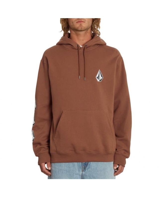Hombre con Sudadera de forro polar con capucha Volcom Iconic Stone Mocha