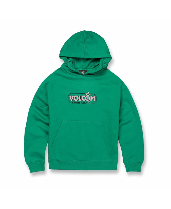 Sudadera con capucha Volcom Mountainside verde para niños de 8 a 14 años