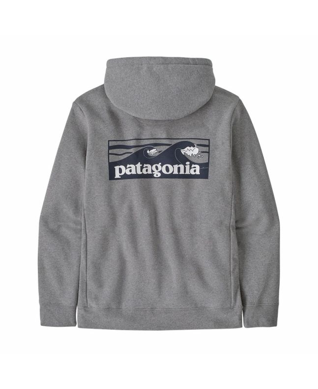 Hoody Patagonia Boardshort Logo Uprisal Gris Mission Surf Shop