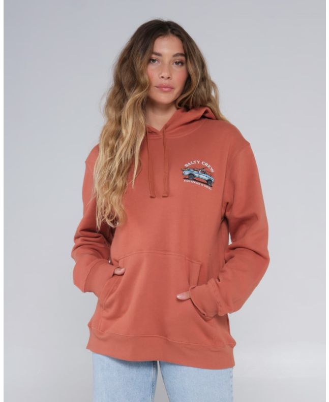 Mujer con sudadera oversize con capucha Salty Crew Baja Days Hoody Sierra