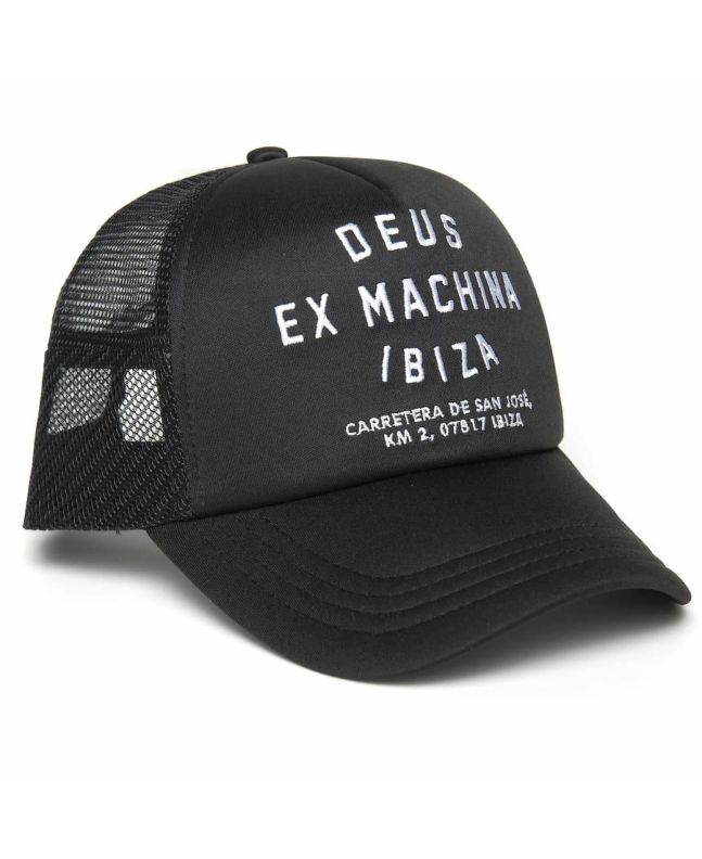 Gorra trucker Deus Ex Machina Ibiza Address color Black para hombre