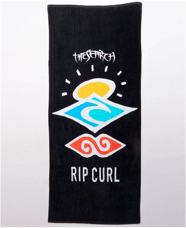 Toalla de playa Rip Curl Icons negra 