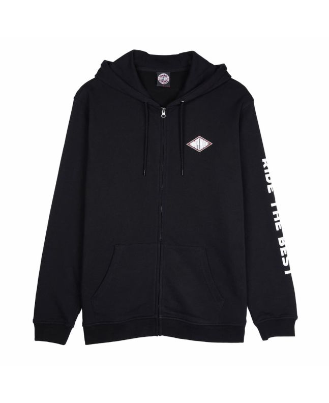 Sudadera con capucha y cremallera Independent Depth Summit Negra para hombre