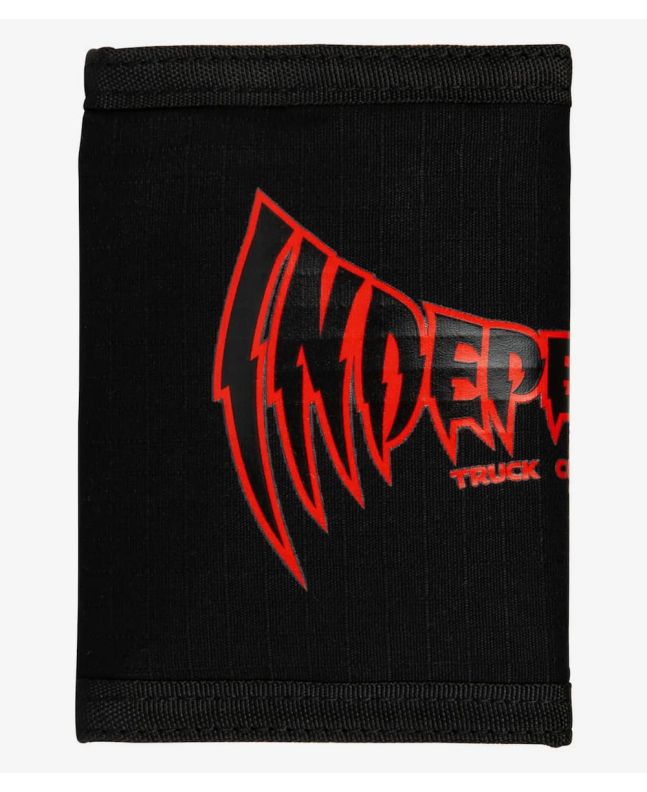 Cartera con cierre de velcro Independent Voltage Span negra para hombre