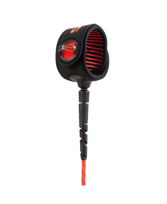 Invento para tablas de Surf FCS Freedom Helix 7’ All Round Leash en color rojo y negro