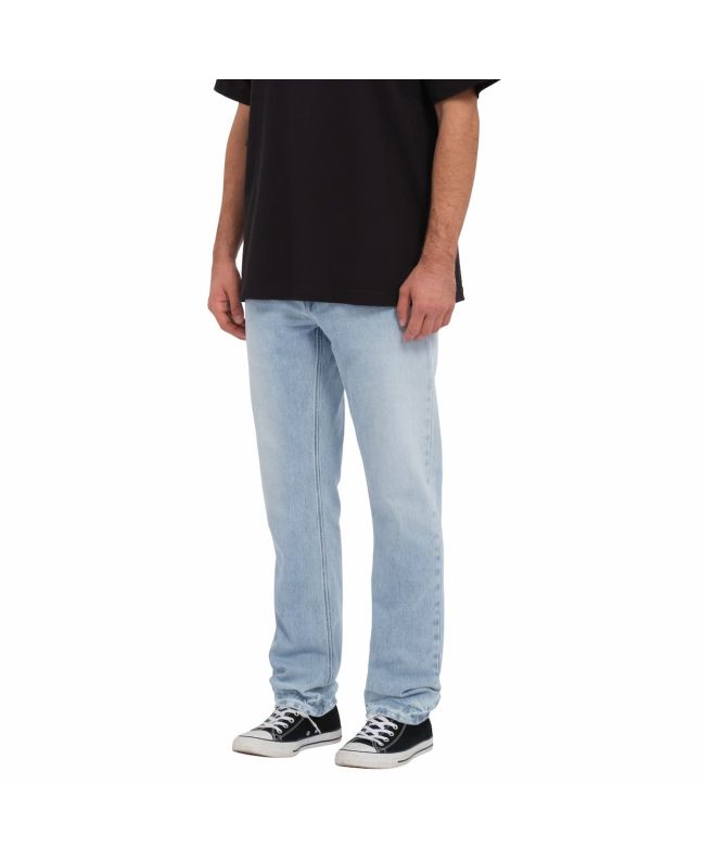 Hombre con pantalón vaquero de corte slim Vorta Denim Azul Índigo claro 