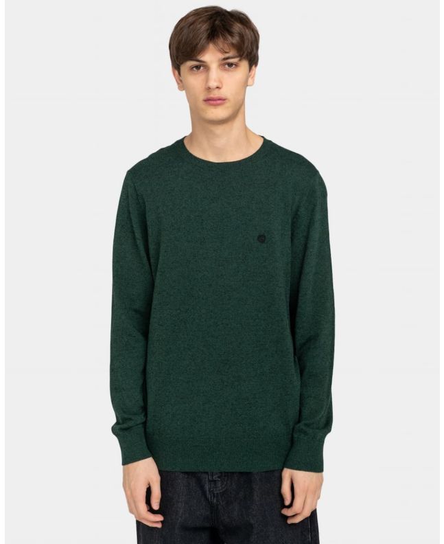 Hombre con jersey reciclado Element Eco Sweater verde