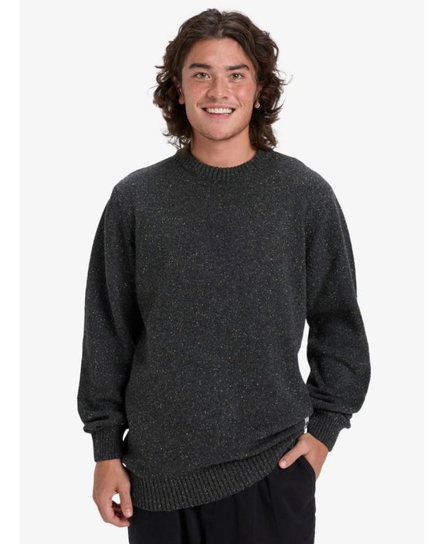 Hombre con jersey Quiksilver Slow Song Neppy Negro