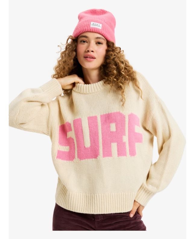 Mujer con Jersey Roxy Exploring Heart Parchment