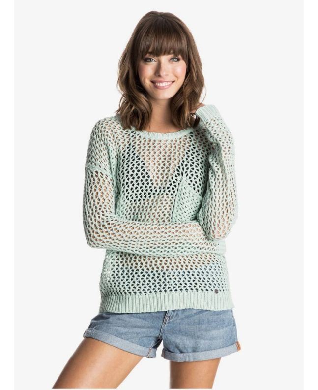 Mujer con Jersey de punto Roxy Turnabout Verde