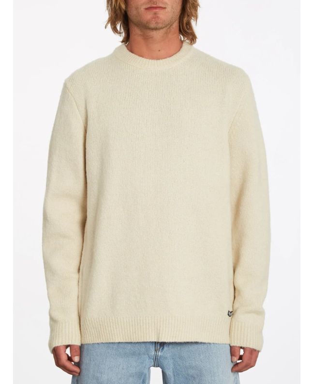 Hombre con Jersey Volcom Ledthem blanco