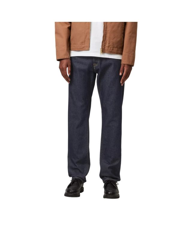 Hombre con Pantalones Vaqueros de corte ajustado regular Carhartt WIP Klondike azul lavado (One Wash)