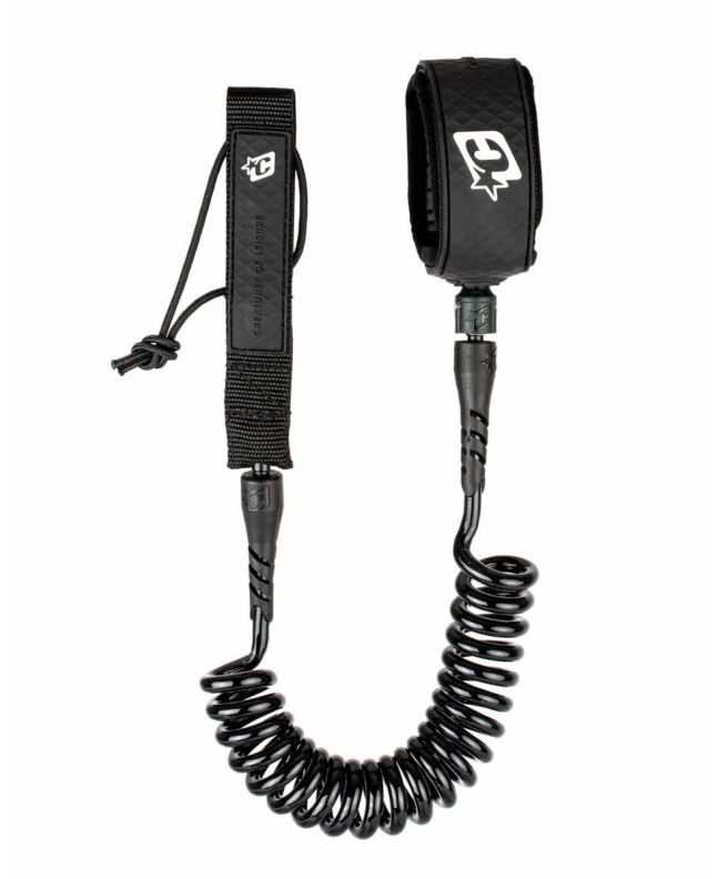 Invento de tobillo para foil surfing Creatures Foil Ankle Coil 6' Negro