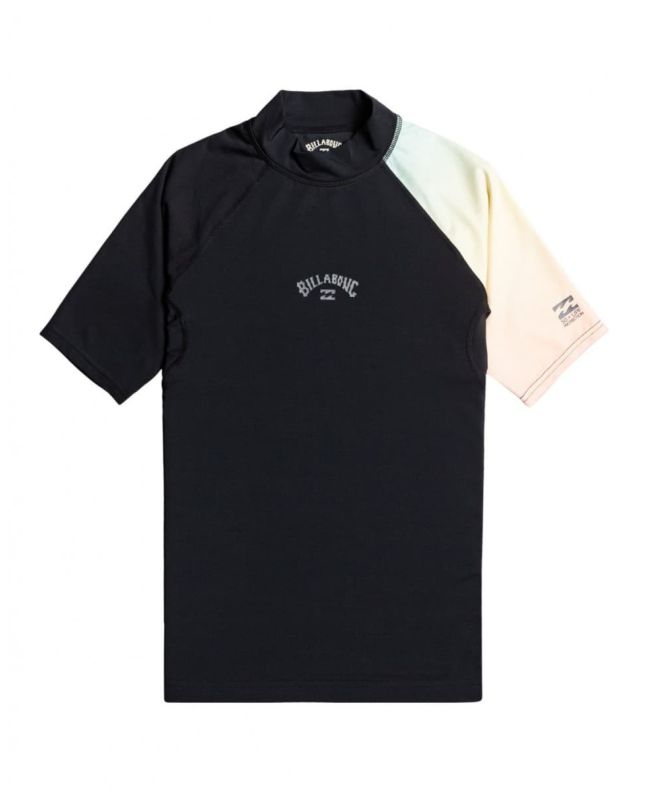 Camiseta de protección solar UPF 50 Billabong Contrast Printed negra para niño