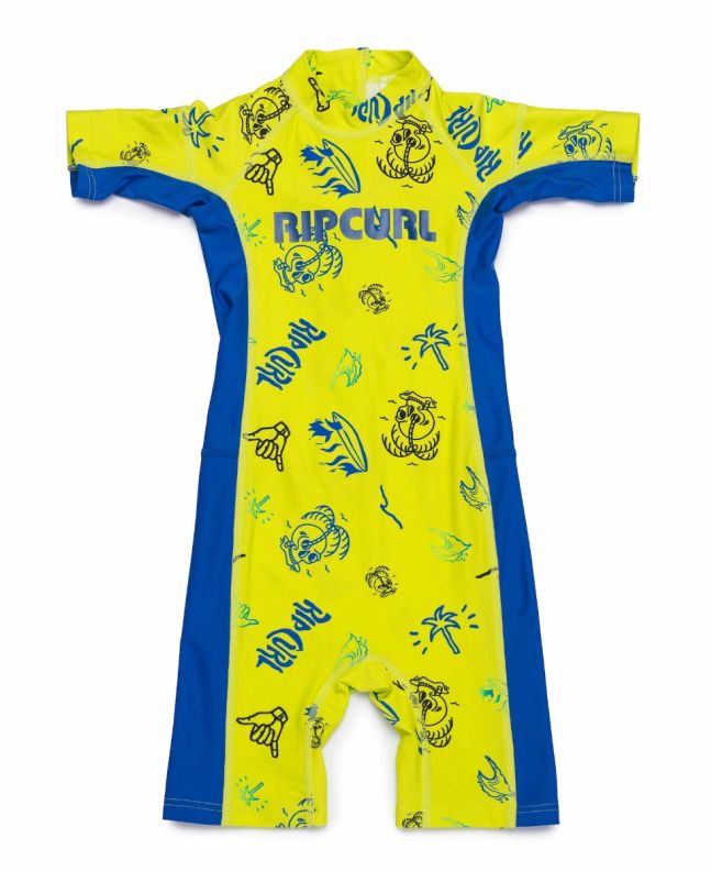 Mono de protección solar Rip Curl Groms Spring lima para niño 