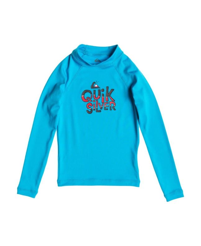 Camiseta de protección solar con manga larga Quiksilver Free Play azul para niño
