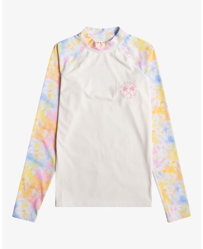 Camiseta de manga larga con protección solar UPF 50 Billabong Swim blanca para chica 