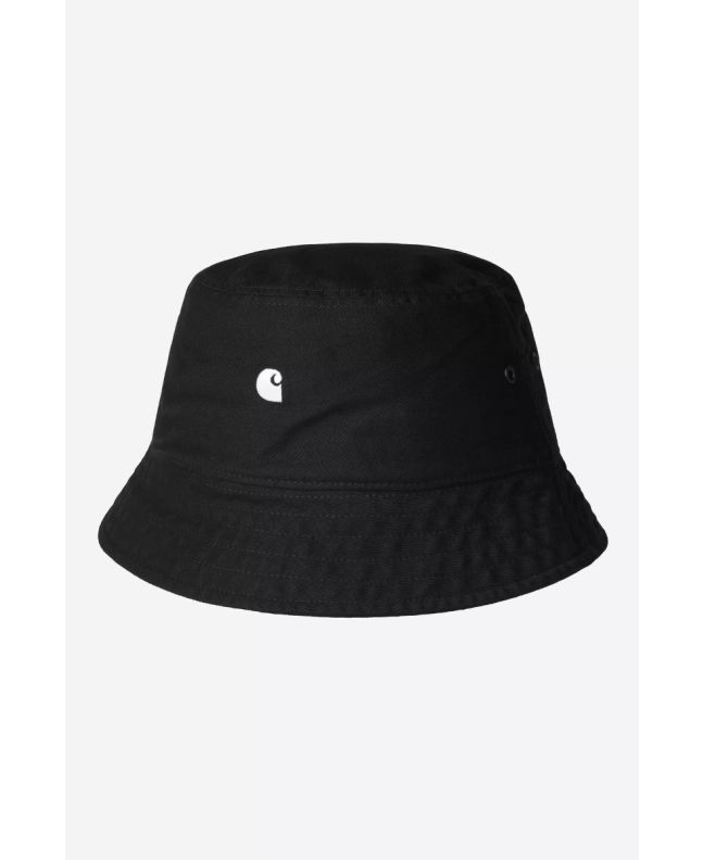 Carhartt WIP, gorro de pescador Madison Logo negro con logo blanco