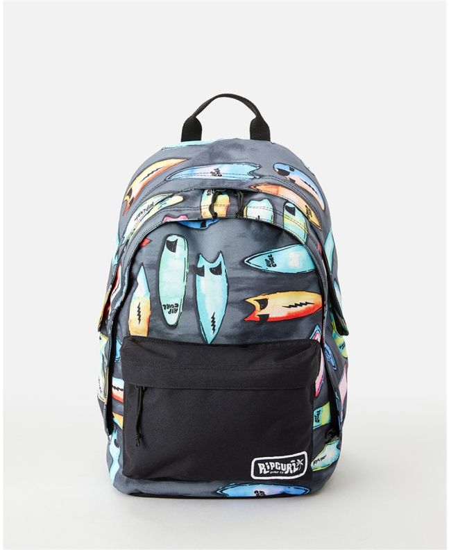 Mochila escolar Rip Curl Double Dome 24L Back To School negra