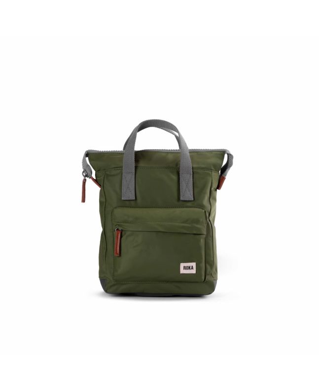 Mochila Pequeña impermeable Roka Bantry B Sustainable Nylon verde aguacate