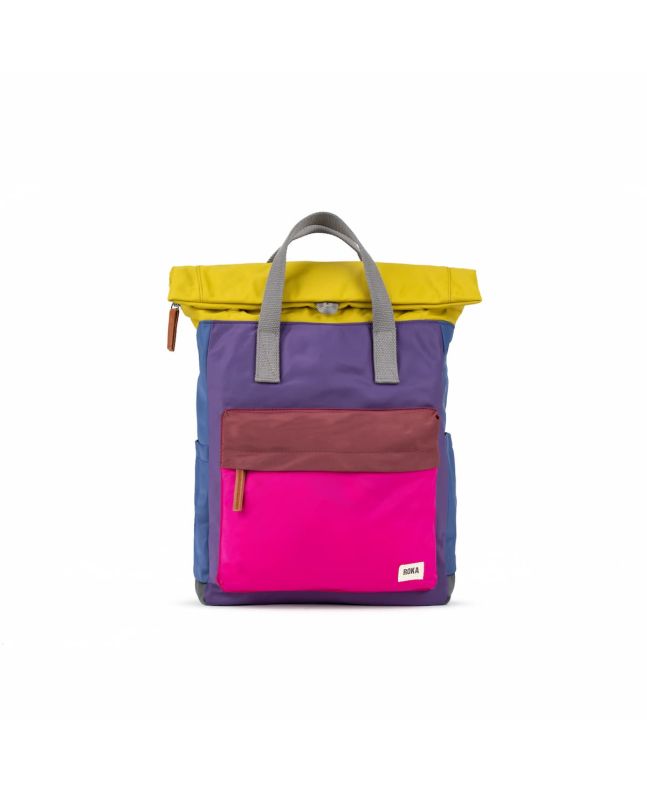 Mochila Mediana Roka London Creative Waste Colour Block Canfield B Sustainable Nylon Edition 2