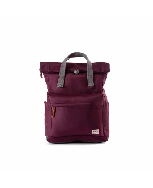 Mochila Mediana impermeable Roka Canfield B Sustainable Nylon Plum morada
