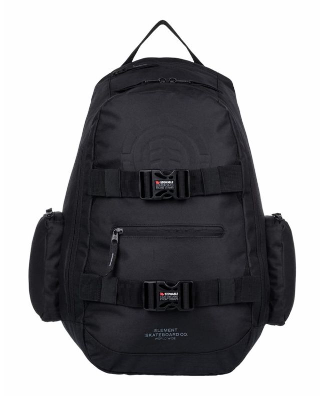 Mochila grande para skate Element Mohave 2.0 negra 30 Litros