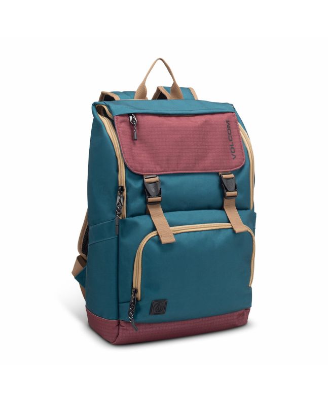 Mochila Volcom Charter Fold Over Backpack 20L Merlot para hombre