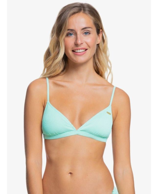 Top de bikini de triángulo fijo Roxy Mind Of Freedom para mujer frontal