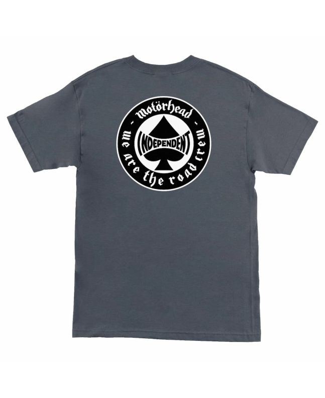 Camiseta Independent x Motorhead Spade gris para hombre