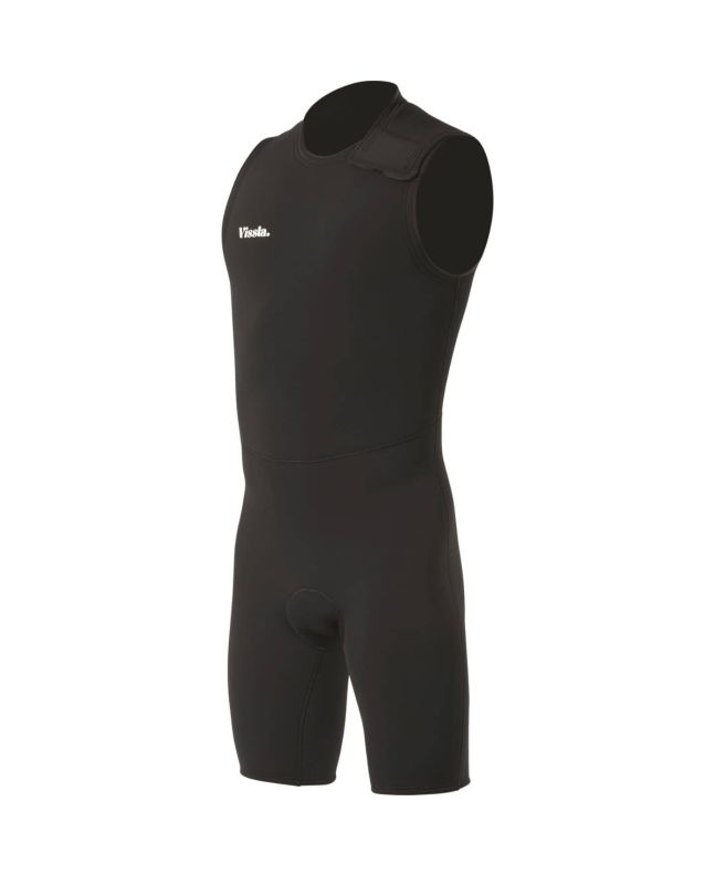 Traje corto de surf para hombre Vissla Seven Seas 2/2mm Short John frontal