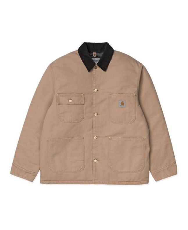 Chaqueta Carhartt WIP OG Chore Coat para Hombre beige Frontal