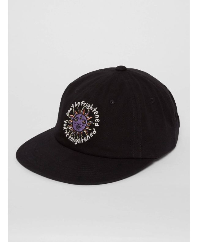 Gorra Volcom Ozzy Sun negra para hombre Frontal