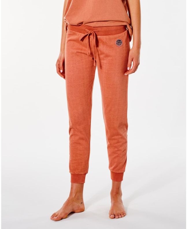 Mujer con pantalón de Chándal Rip Curl Surfers Original Naranja