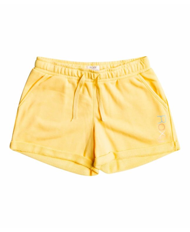 Pantalón corto Roxy Happiness Forever amarillo para niña de 8 a 16 años 
