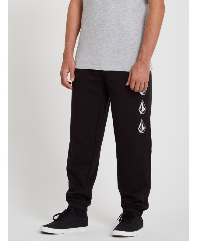 Pantalón Deportivo de forro polar Volcom Iconic Stone Black para hombre