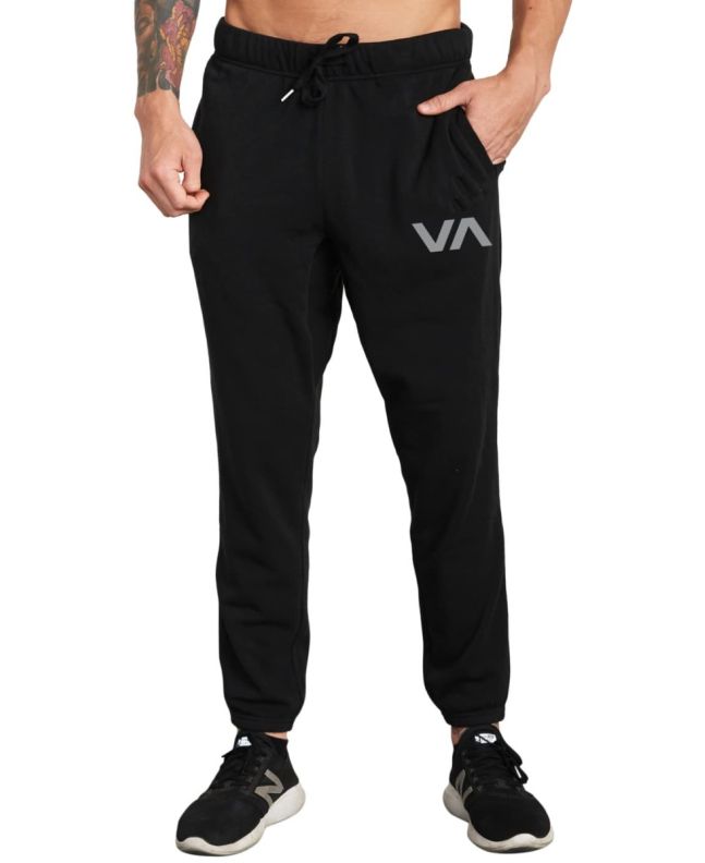 Hombre con Pantalón jogger Rvca Swift Sweat negro 