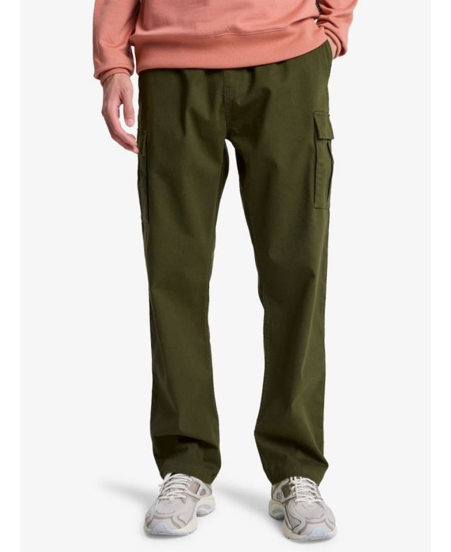Hombre con pantalón Quiksilver Taxer Regular Cargo Verde