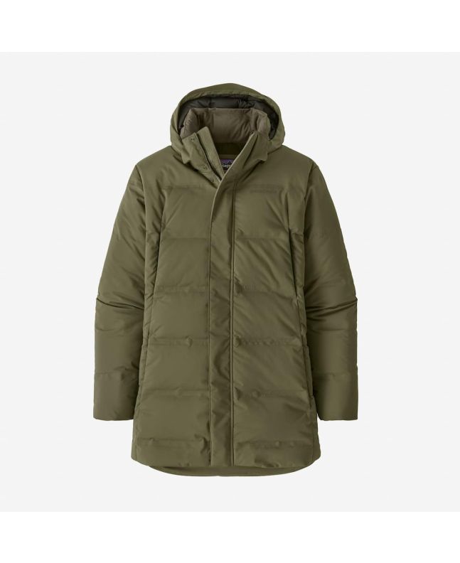 Parka con capucha Patagonia Jackson Glacier verde para hombre