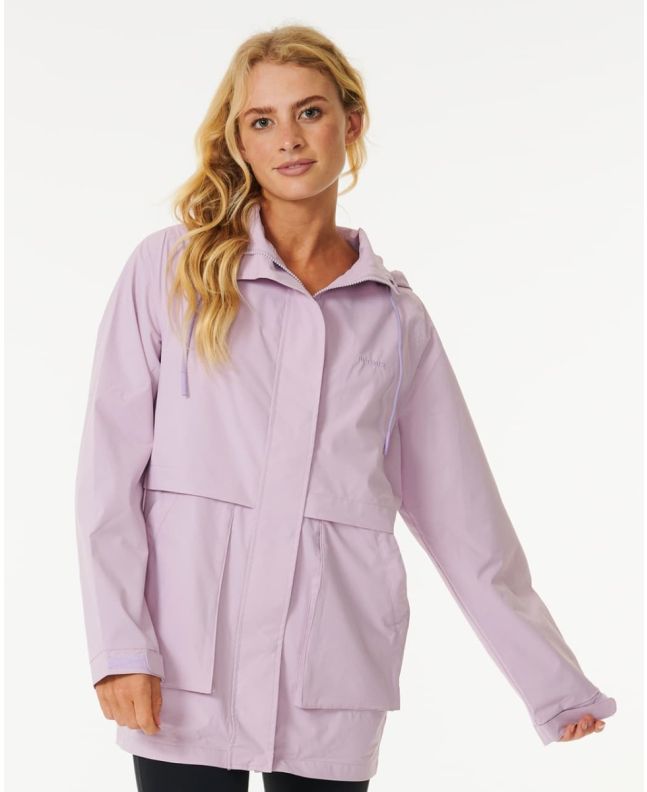 Mujer con parka impermeable Rip Curl Anti-Series Swell Lilac