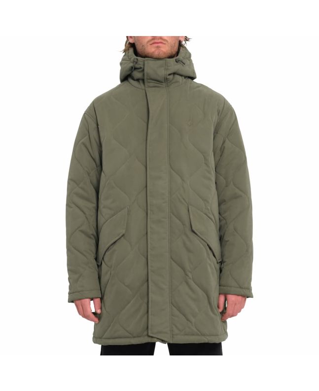 Hombre con Parka gruesa y acolchada Volcom Longstone Wintermoss Verde