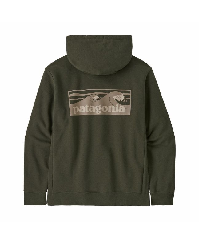 Sudadera de capucha Patagonia Boardshort Logo Uprisal Hoody verde Basin Green Unisex