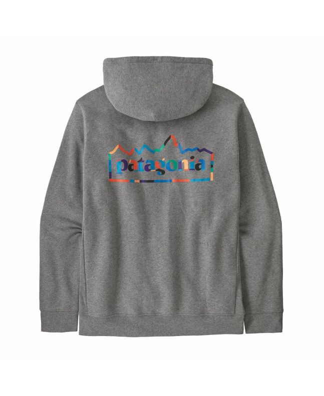 Sudadera con capucha Patagonia Unity Fitz Uprisal Gris Gravel Heather Unisex