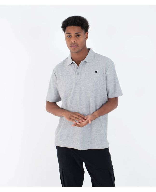 Hombre con polo de manga corta Hurley Icon Gris Jaspeado