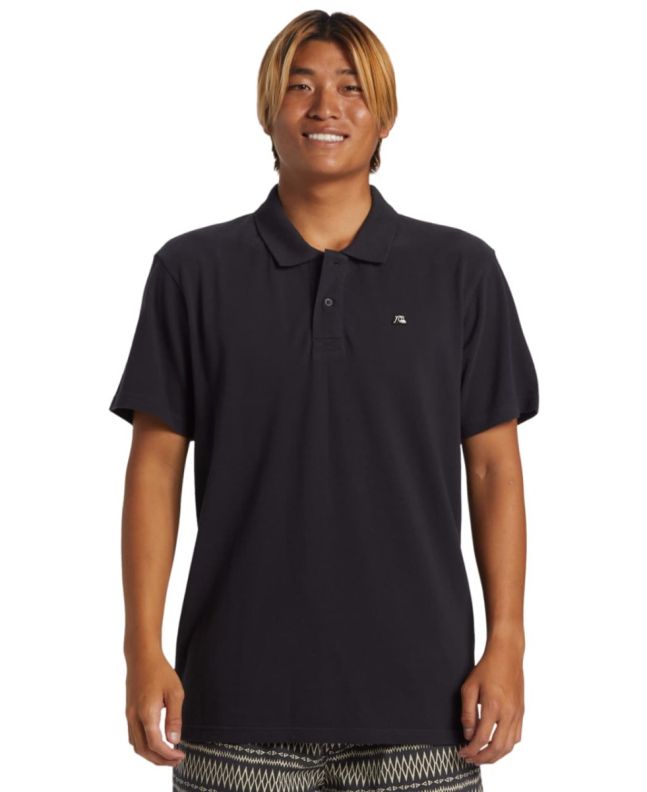 Hombre con camisa polo de manga corta Quiksilver DNA Azul Marino