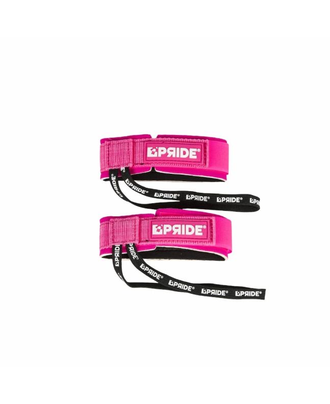 1 Par de Sujeta aletas Pride Velcro Fin Tethers rosas