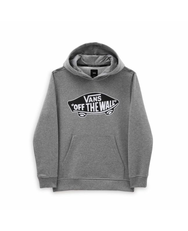Sudadera con capucha Vans Off The Wall gris para niños de 8 a 14 años 