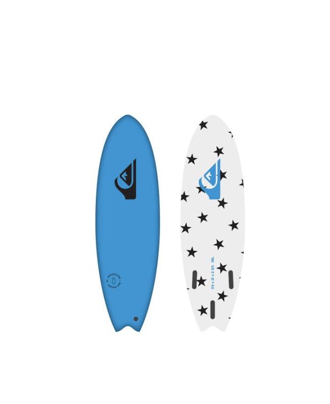 Tabla de Surf Softboard Quiksilver Bat 5'6" x 21 x 2 3/4 38L Blue
