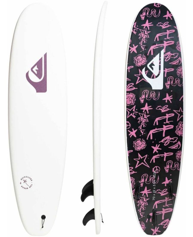 Tabla de Surf Softboard Quiksilver Soft Break 7’0” x 22 x 3 1/4 60,5L White