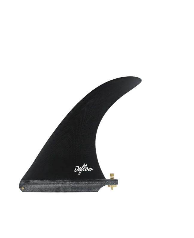 Quilla para Longboard Deflow Mini Cream 7'' Negra Single Fin